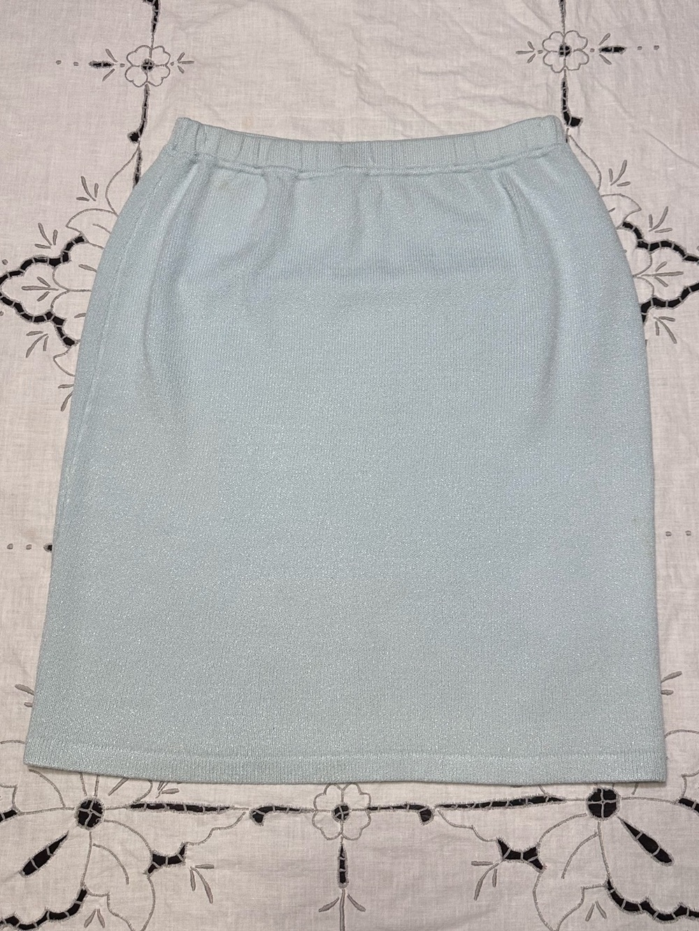 St. John Evening Knit Blue Skirt SEE PHOTOS